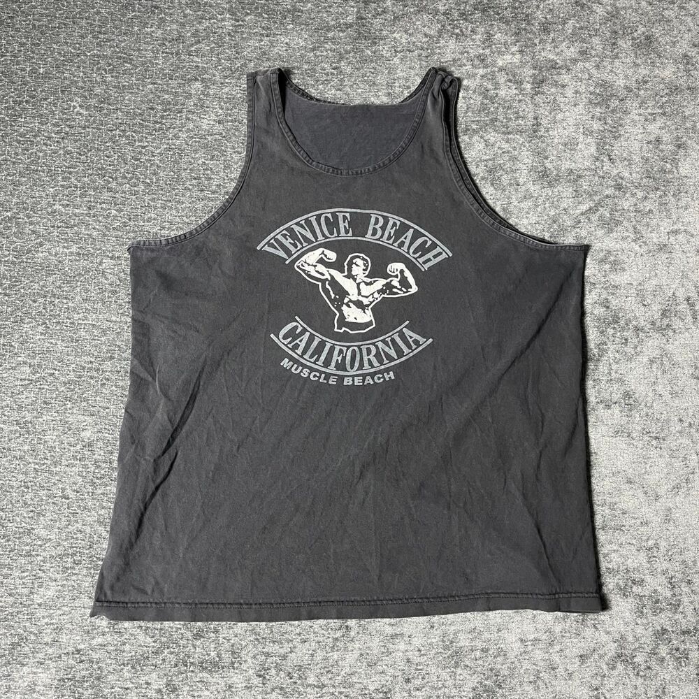 Venice-beach Men's Grey and Black Vest
